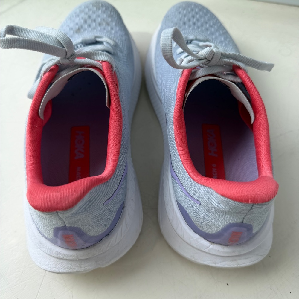 Hoka Mach 6 Sneakers in indigo and coral - Picture 4 of 5